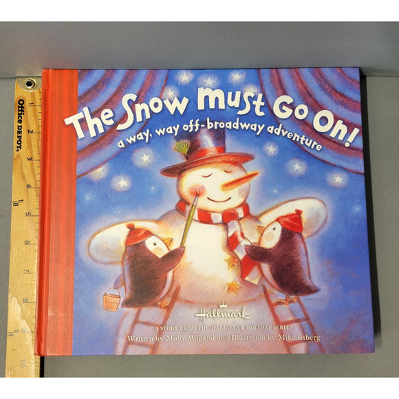 Hallmark Holiday Books Lot Rex Snows Way Grandma's Snow Must Go On Snow Place - Picture 15 of 16